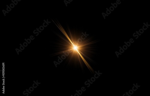 Wallpaper Mural A bright, golden light bursts outward from the center of the black background. Torontodigital.ca