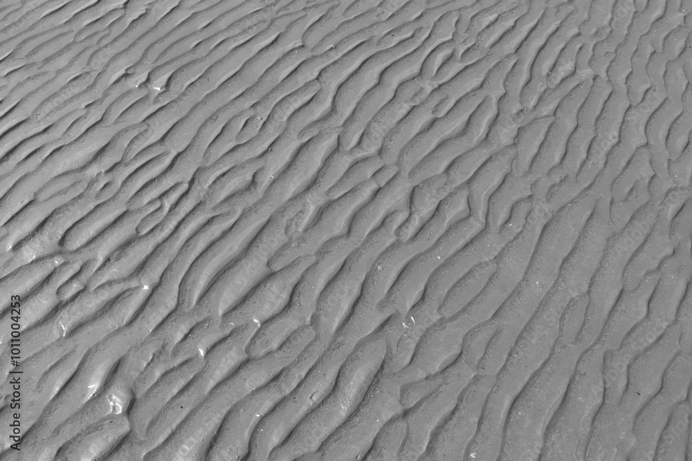 Obraz premium Ripple texture on sandy beach