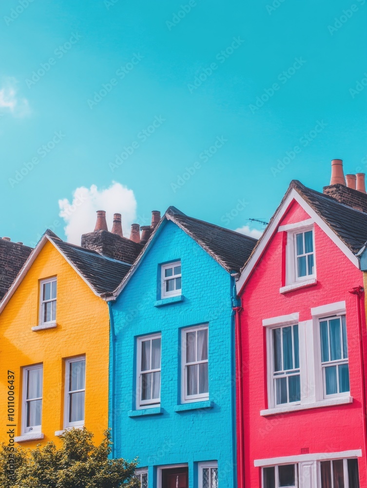 Multicolored Houses Multicolored Houses