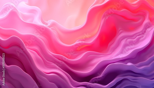 Abstract colorful waves with fluid shapes and smooth textures for artistic backgrounds