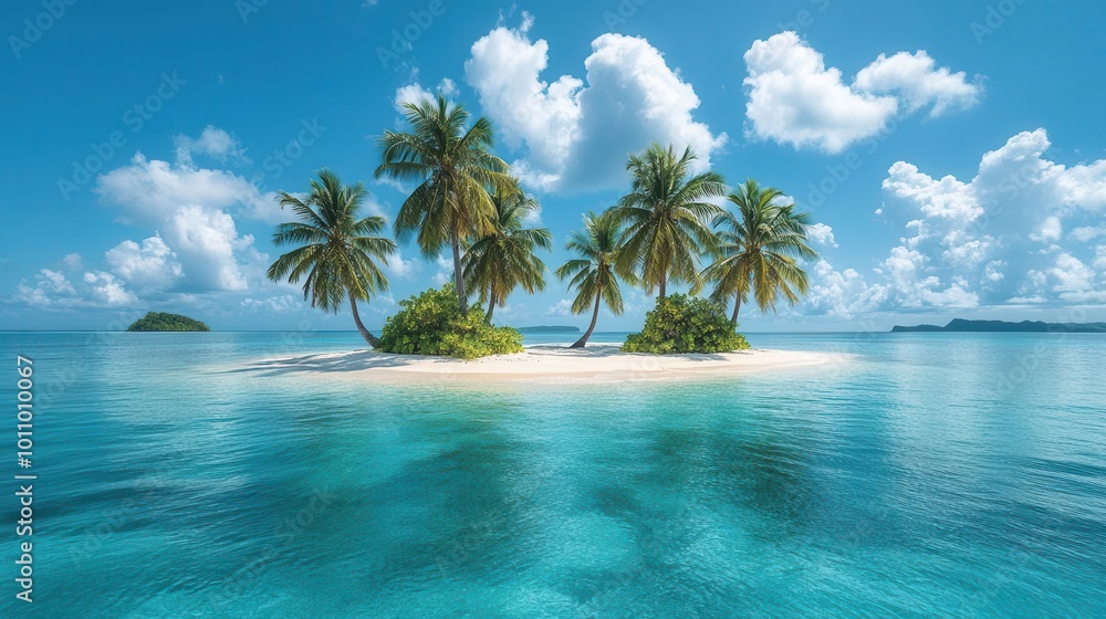 tropical island paradise featuring lush palm trees and bright blue waters embodying the essence of summer vacations and relaxation perfect for travel inspiration tropical island paradise featuring lush palm trees and bright blue waters embodying the essence of summer vacations and relaxation perfect for travel inspiration