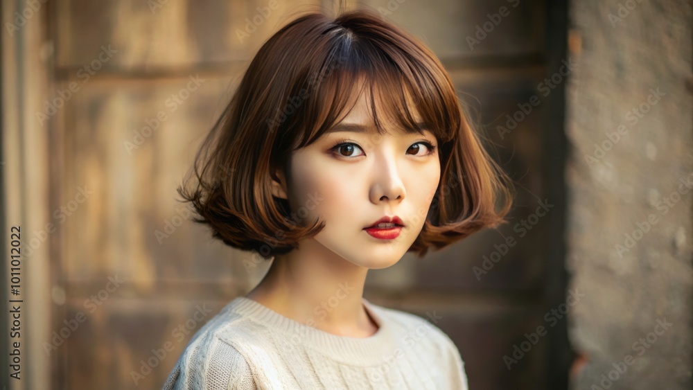 Embrace effortless chic with a modern bob haircut, blending Korean beauty trends for stylish and elegant looks perfect Embrace effortless chic with a modern bob haircut, blending Korean beauty trends for stylish and elegant looks perfect