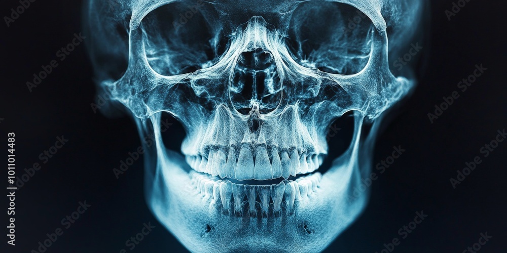 Medical Skull X-ray Image in High Detail for Healthcare and Research Medical Skull X-ray Image in High Detail for Healthcare and Research