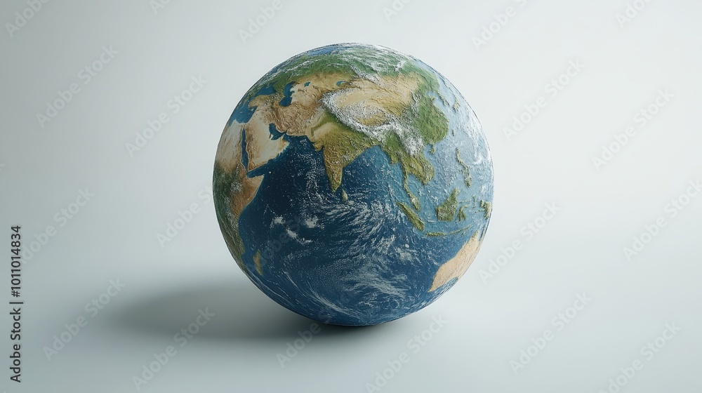 Earth Globe on White Background Earth Globe on White Background