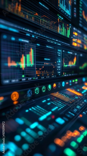 Wallpaper Mural Business Financial Dashboard Displaying Stock Market Data for Analytics and Investment Research Torontodigital.ca