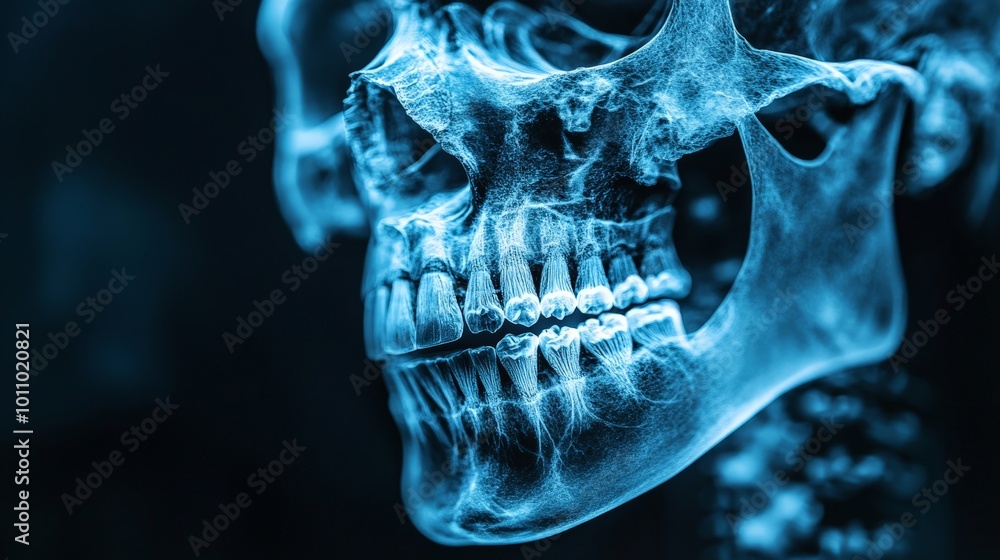 Medical Skull X-ray Image in High Detail for Healthcare and Research Medical Skull X-ray Image in High Detail for Healthcare and Research
