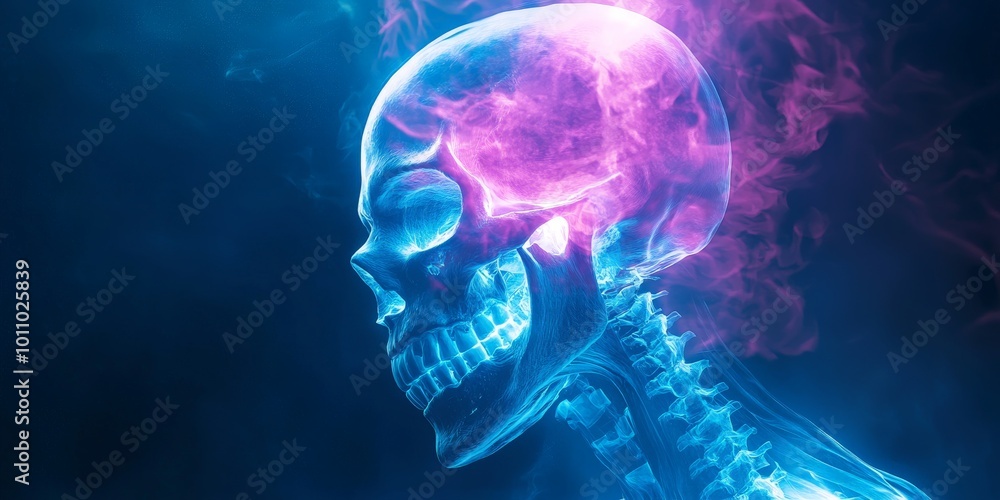 Medical Skull X-ray Image in High Detail for Healthcare and Research Medical Skull X-ray Image in High Detail for Healthcare and Research
