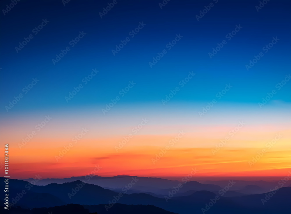 Fototapeta premium sunset in the mountains