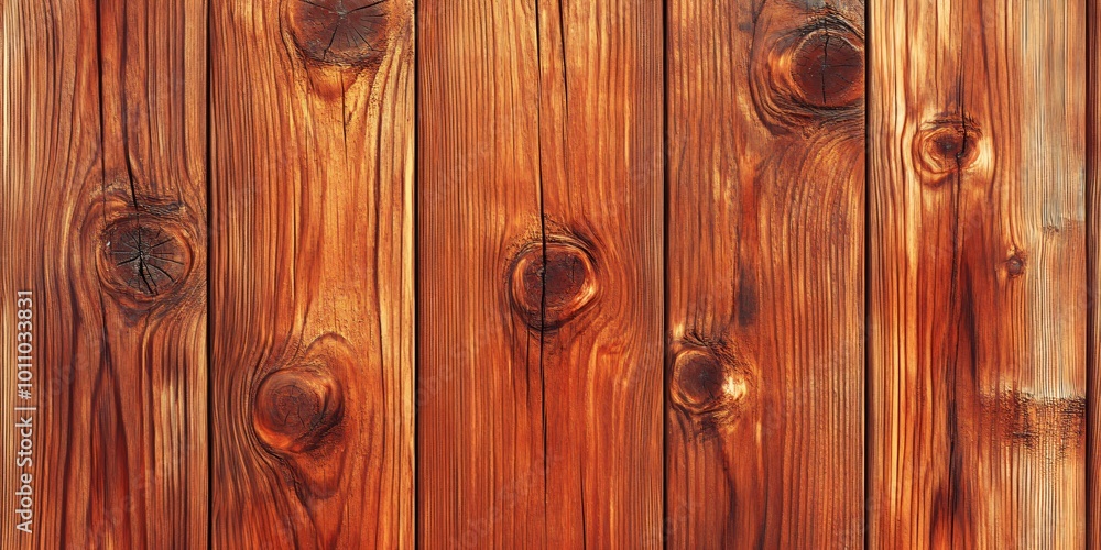Close-up of rustic wooden planks with knots and grain pattern. Close-up of rustic wooden planks with knots and grain pattern.