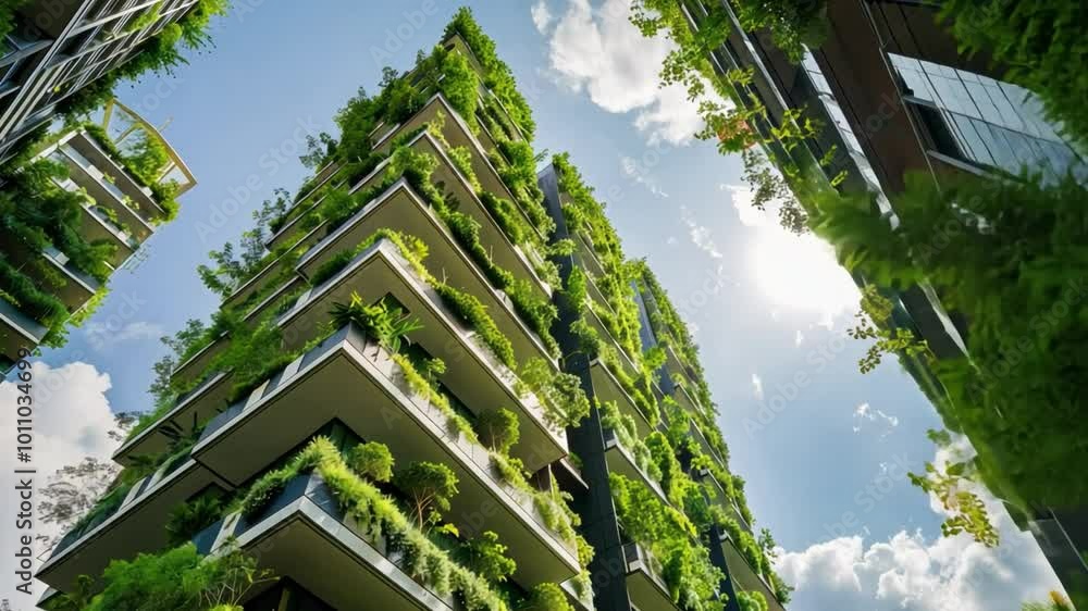 Sustainable farming technology, with vertical gardens and smart irrigation. Sustainable farming technology, with vertical gardens and smart irrigation.