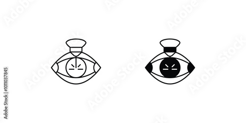 laser set icon with white background vector stock illustration