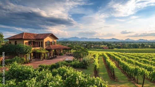 Nong Khai picturesque vineyards and wineries, offering wine tasting with a view of the surrounding countryside.