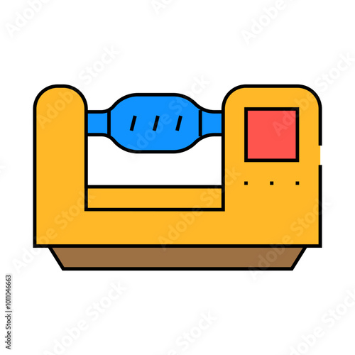 lathe equipment line icon vector. lathe equipment sign. isolated symbol illustration
