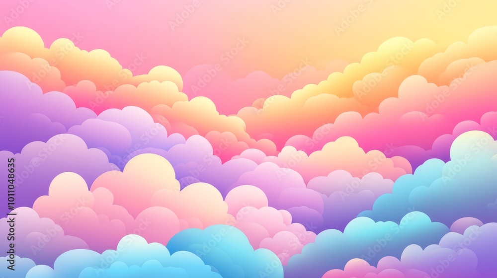 Pastel pink 3d rendered paper clouds and stars floating in a soft sky background, perfect for dreamy and whimsical designs, childlike Pastel pink 3d rendered paper clouds and stars floating in a soft sky background, perfect for dreamy and whimsical designs, childlike