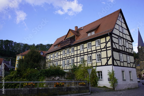 Listed building, Markt 1. in Wehlen, Saxon Switzerland, Germany. photo