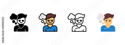 Set of Boredom Icon
