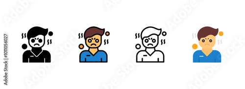 Set of Irritation Icon