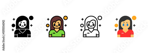 Set of Melancholy Icon