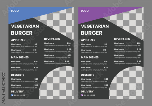  food menu design template
