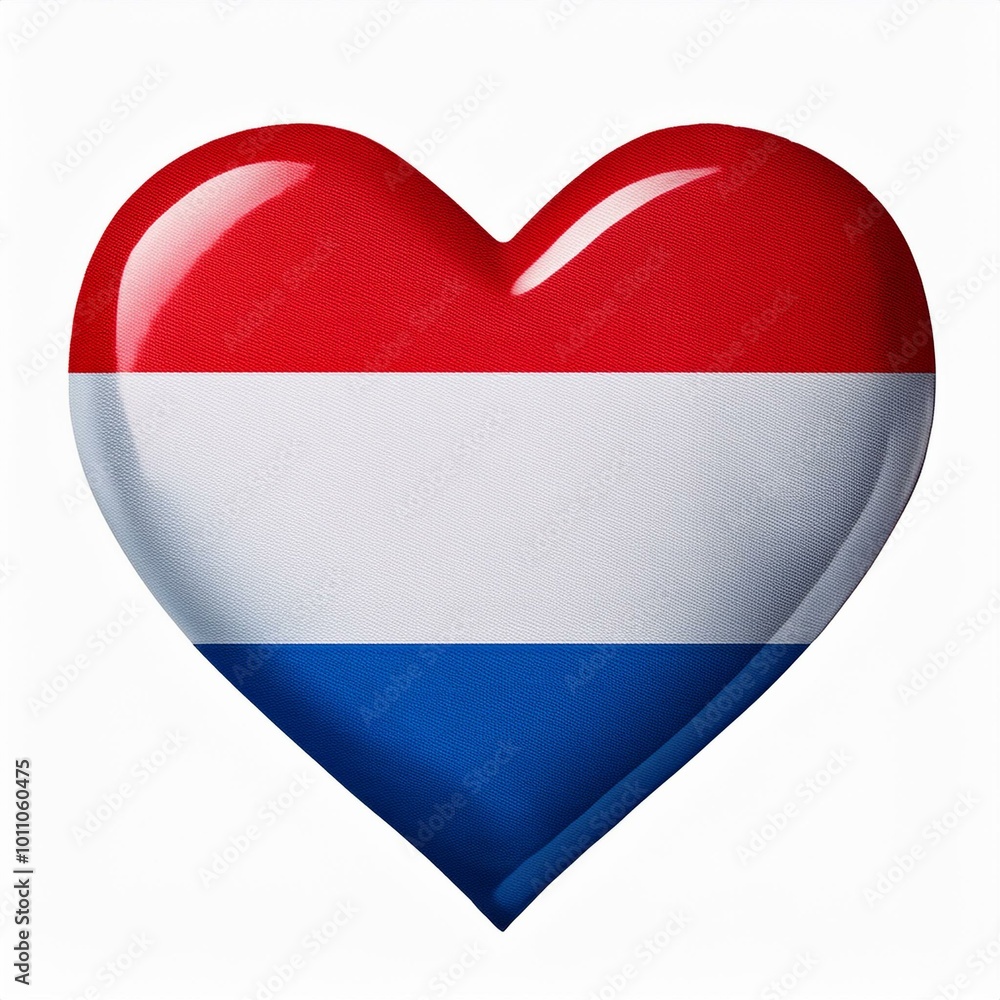 オランダの国旗のハート(Heart of Netherlands flag on white.)
オランダの国旗のハート(Heart of Netherlands flag on white.)