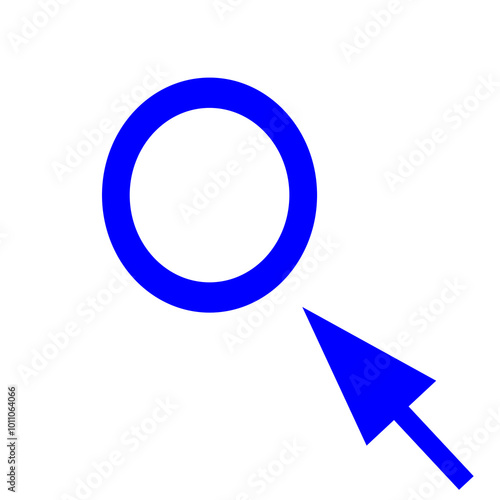 Free Download the circle is a blue arrow on a white background - GFXLoad