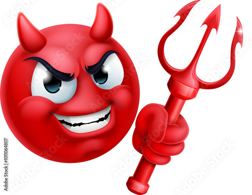 Devil Emoji Emoticon Man Fa...