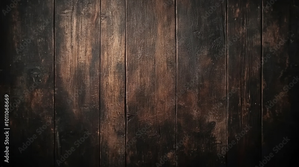 Fototapeta premium Dark Wooden Background with Visible Grain Details