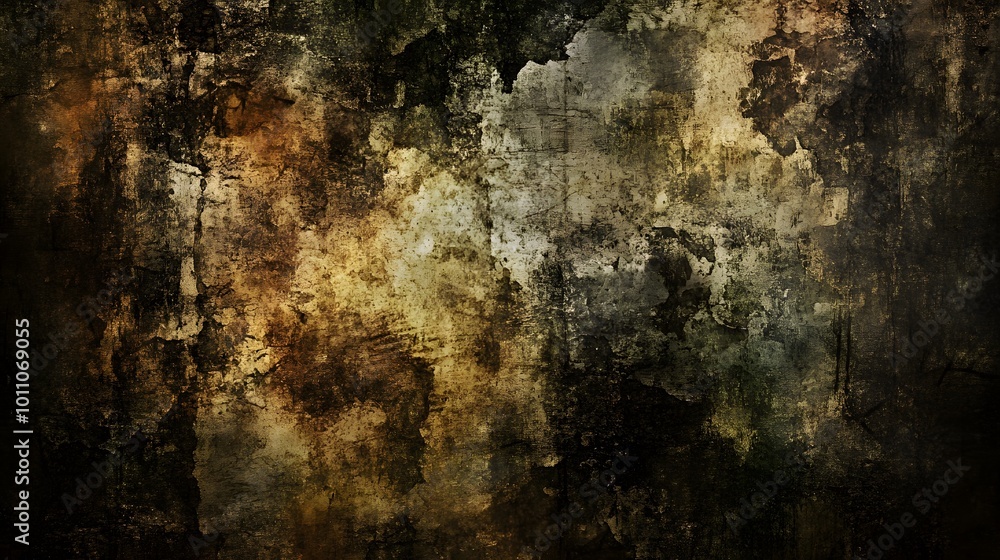 Grunge, distressed, brown, black, and white textured background. Grunge, distressed, brown, black, and white textured background.