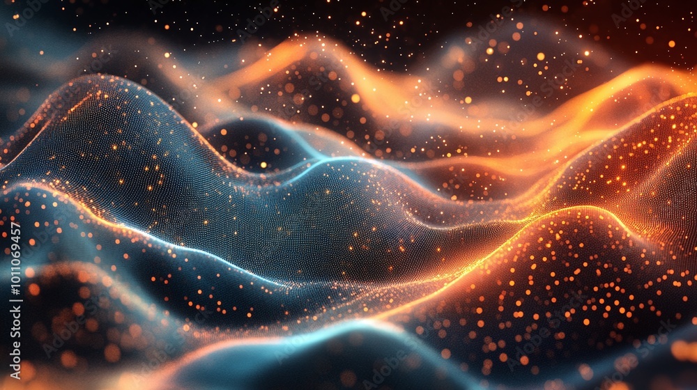 Fototapeta premium digital abstract data visualization with graphs and lines showcasing key performance trends and business analytics for strategy and decision-making in a data-driven environment