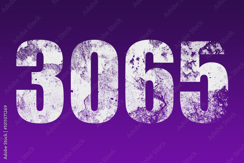flat white grunge number of 365 on purple background. flat white grunge number of 365 on purple background.
