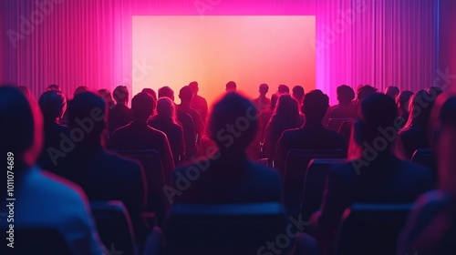 Wallpaper Mural professional audience engaged in a presentation in a conference room during a business seminar or workshop, showcasing corporate communication and public speaking at a business event Torontodigital.ca