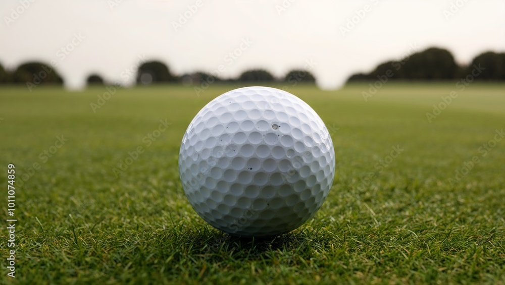 golf ball on green grass