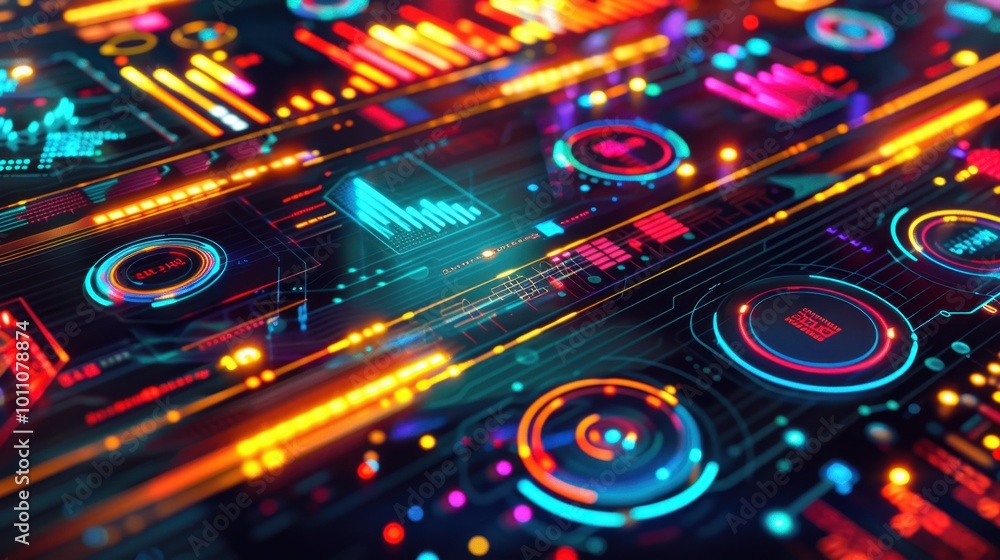 Futuristic Data Visualization and Interface Design Futuristic Data Visualization and Interface Design