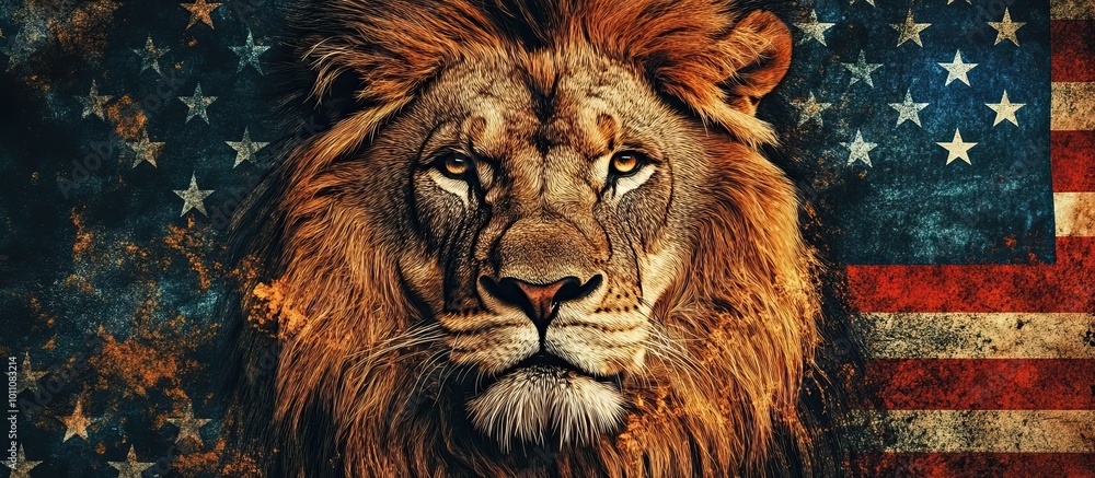 Fototapeta premium American Lion