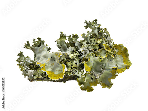Antarctic lichen isolated on transparent background