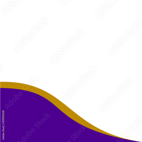 Modern Footer Purple Gold