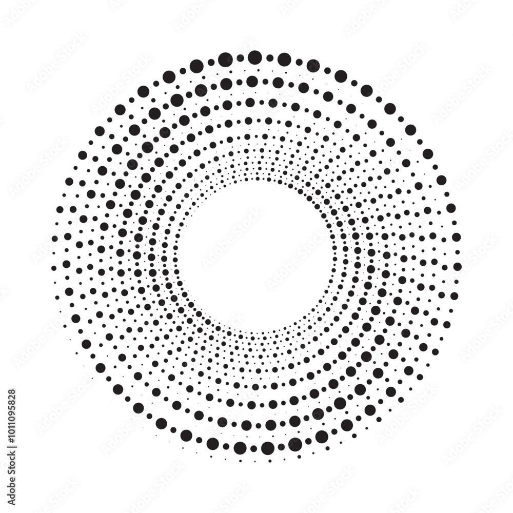 Halftone circular frame logo set. Circle dots isolated on the white background. Fabric design element. Halftone circle dots texture. Vector design element for various purposes. Halftone circular frame logo set. Circle dots isolated on the white background. Fabric design element. Halftone circle dots texture. Vector design element for various purposes.
