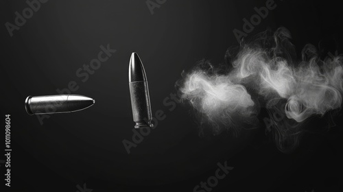 Smoke coming out of bullet