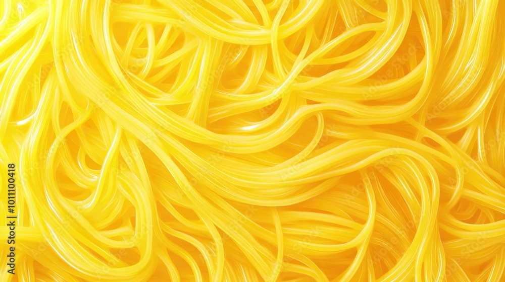Yellow Noodles Close Up Yellow Noodles Close Up