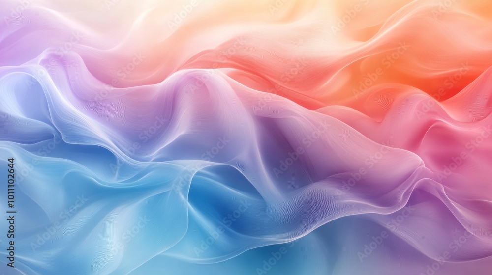 Abstract background featuring soft and liquid color waves blending harmoniously, ideal for invoking tranquility and creativity in digital art, presentations, and websites Abstract background featuring soft and liquid color waves blending harmoniously, ideal for invoking tranquility and creativity in digital art, presentations, and websites