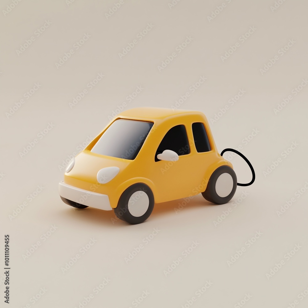 3D EV Icon: Sustainable Transportation Illustration Logo 3D EV Icon: Sustainable Transportation Illustration Logo