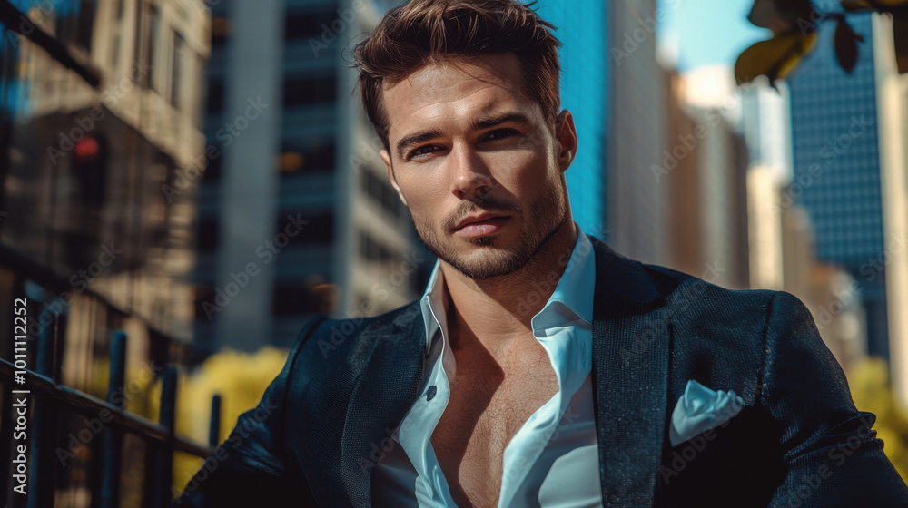 Fototapeta premium Handsome Man in Suit