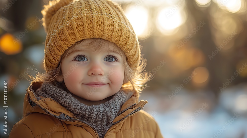 a happy toddler boy outside in spring nature close up a happy toddler boy outside in spring nature close up
