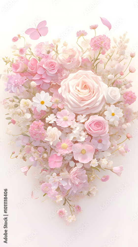 Heart-shaped flowers.