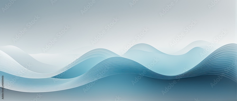Obraz premium Abstract Blue Wave Background