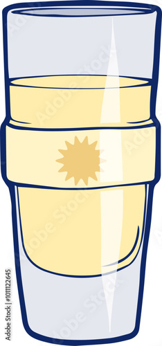 a bistro glass with pastis - a traditional French aperitif