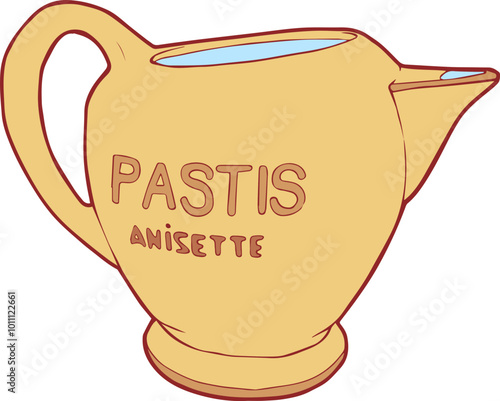 a pitcher of pastis - a traditional French aperitif photo