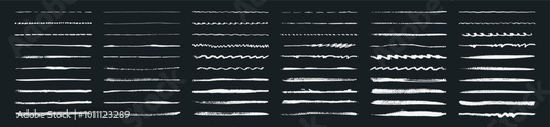 Brush strokes lines. Line underline brush pencil pen marker paint stroke.
