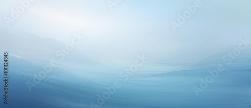 Abstract Landscape with Hazy Blue Hues