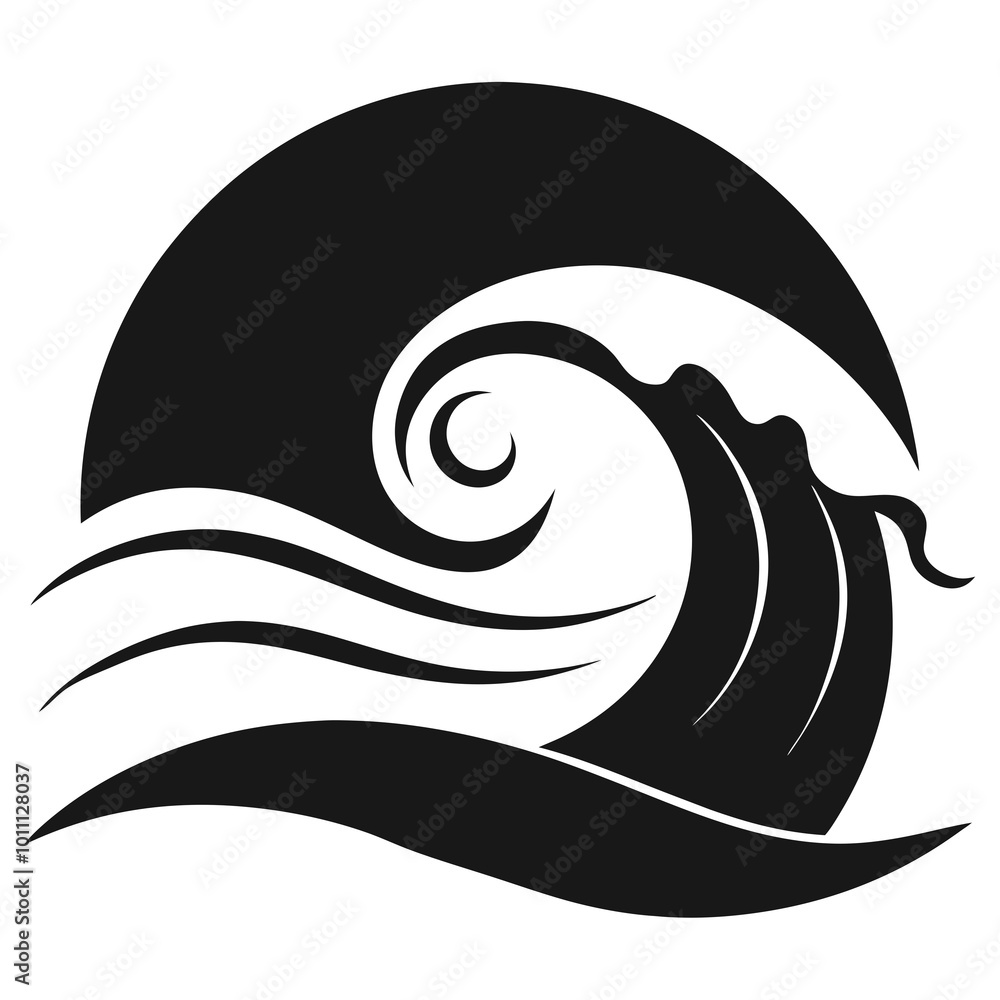 illustration of an background with waves illustration of an background with waves